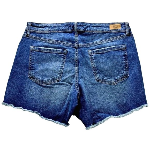 Sofia Jeans by Sofia Vergara Lila Easy Short High Low Hem Medium Wash Denim - Picture 4 of 6